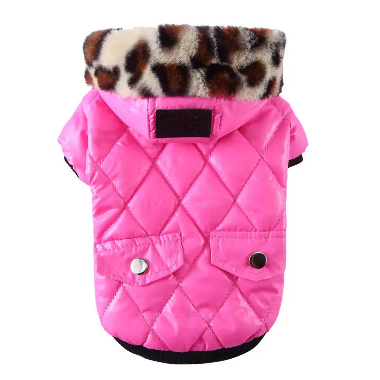 Cross-Border Pet Supplies - Autumn/Winter Dog Clothes with Fur Collar Coat Directbuyers