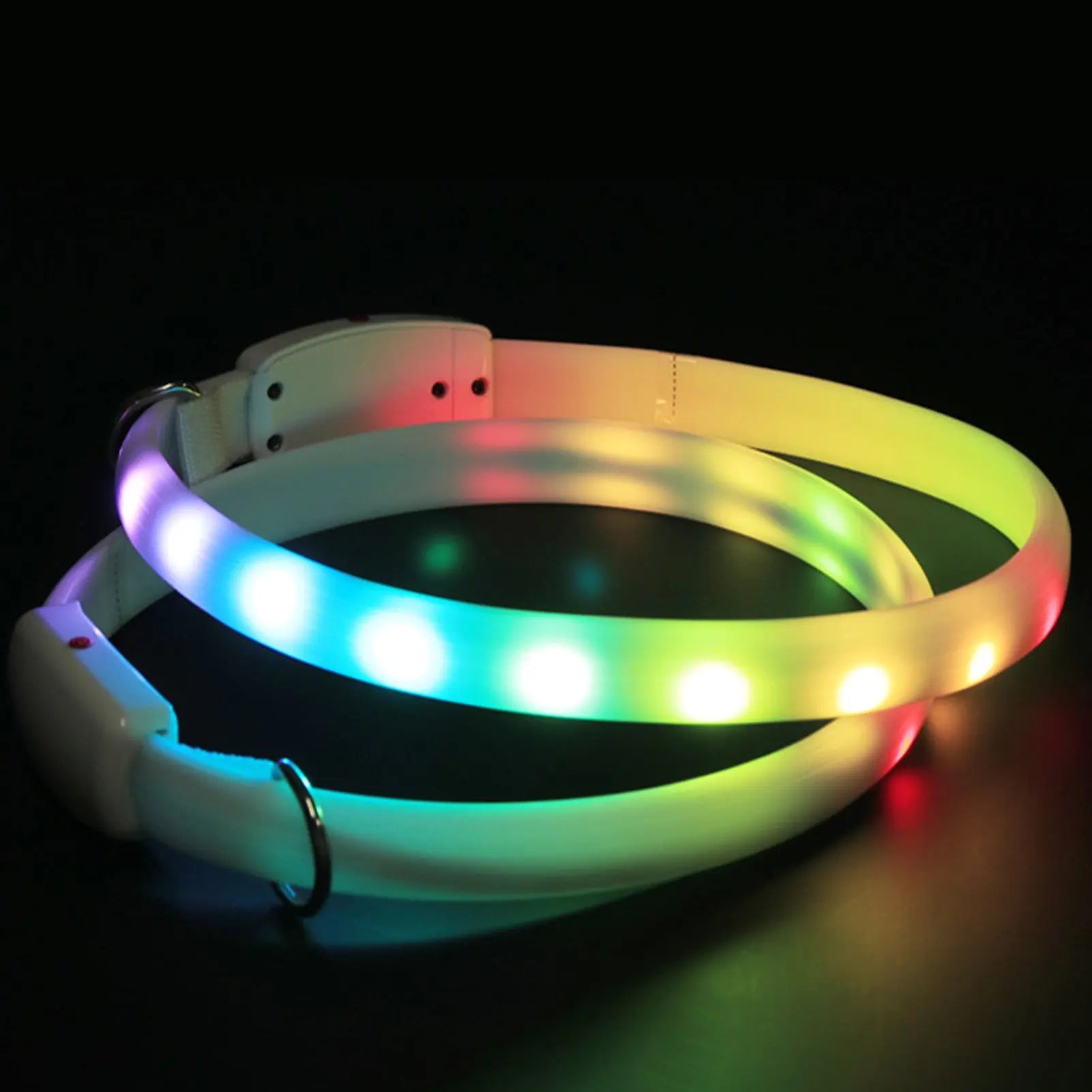 LED Pet Collar Pendant - Glowing Safety Collar for Dogs & Cats in Multiple Color - Directbuyers