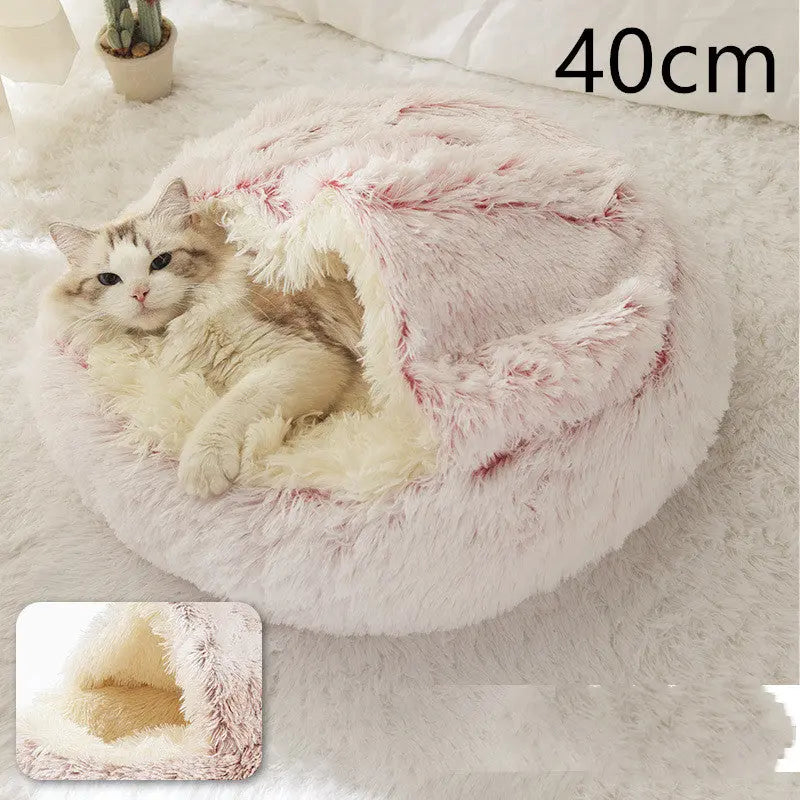 2-in-1 Dog & Cat Bed - Plush Warm Winter Bed for Pets Directbuyers