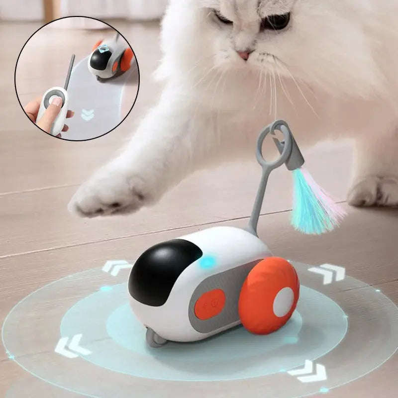 Remote Control Interactive Cat Car Toy - USB Charging Self-Moving Smart Toy Directbuyers