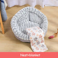 Carica l'immagine nel visualizzatore della galleria, Pet Bed Soft Non-Slip Plush Kennel Round Cat Dog Nest Cushion Directbuyers
