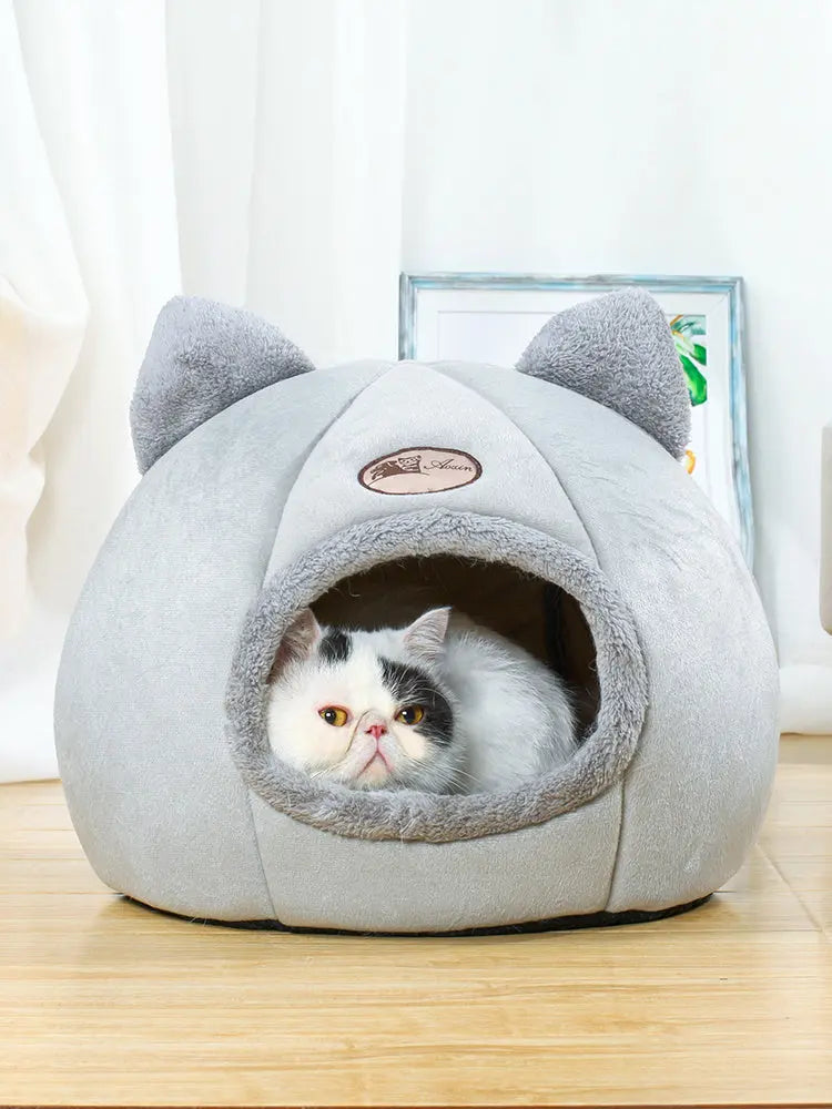 Enclosed Cat Supplies Bed For Warm Sleeping Directbuyers