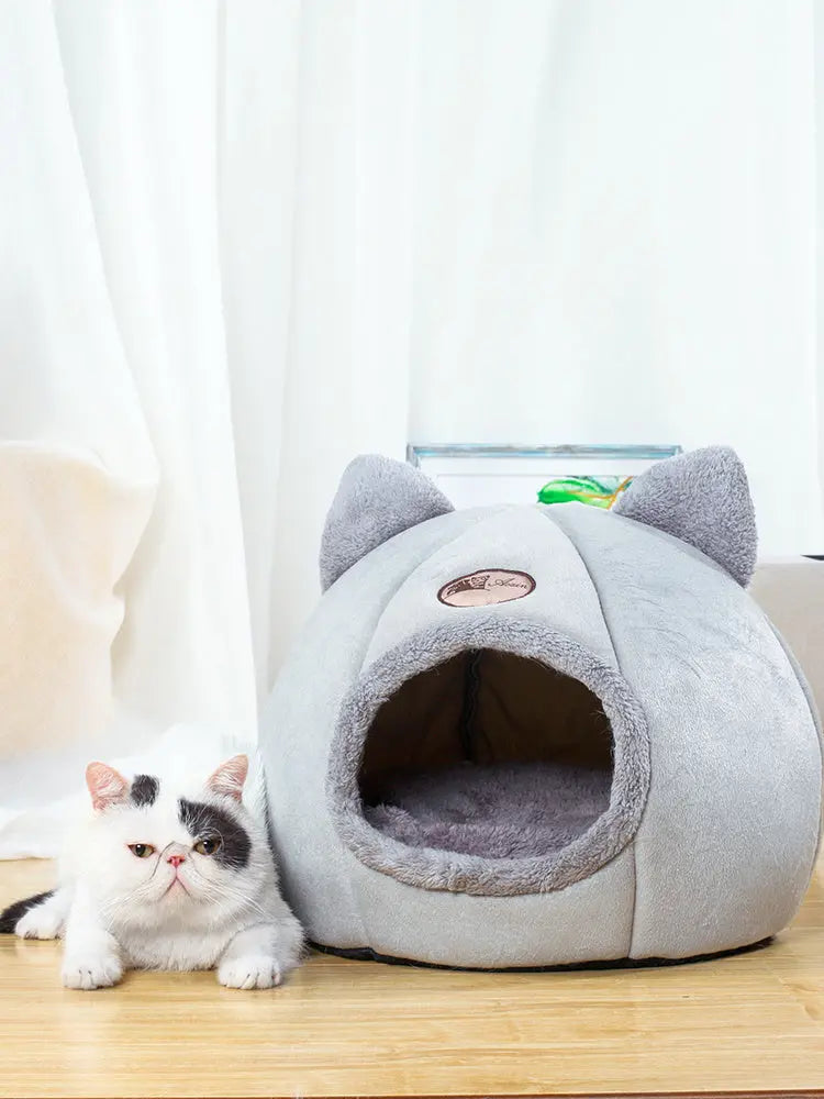 Enclosed Cat Supplies Bed For Warm Sleeping Directbuyers