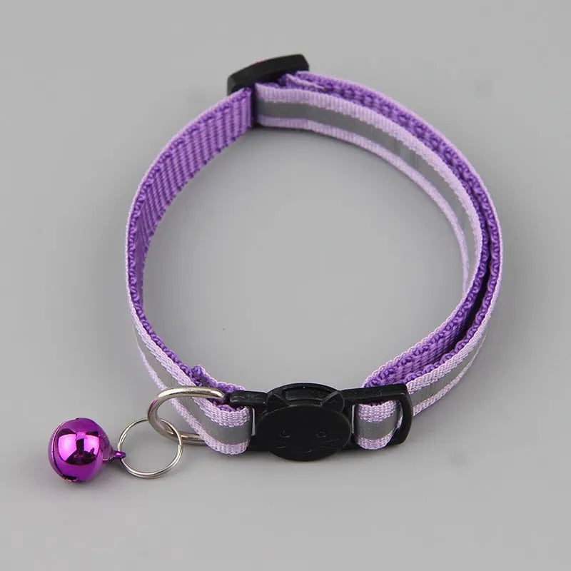 Color Reflective Cat Head Safety Buckle Collar - Directbuyers