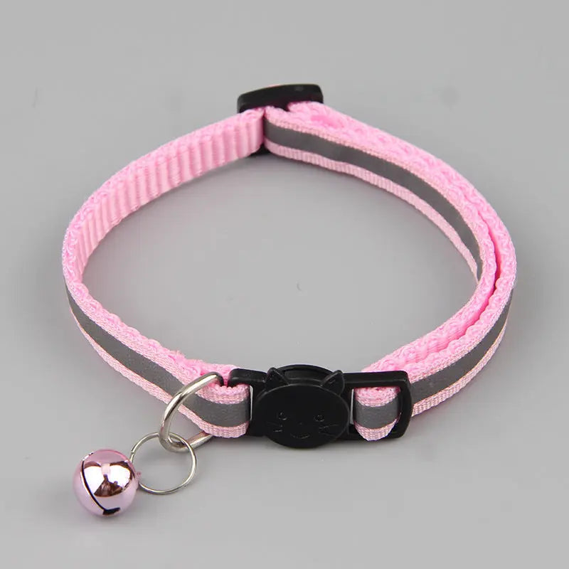 Color Reflective Cat Head Safety Buckle Collar - Directbuyers