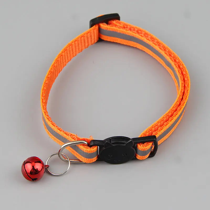 Color Reflective Cat Head Safety Buckle Collar - Directbuyers