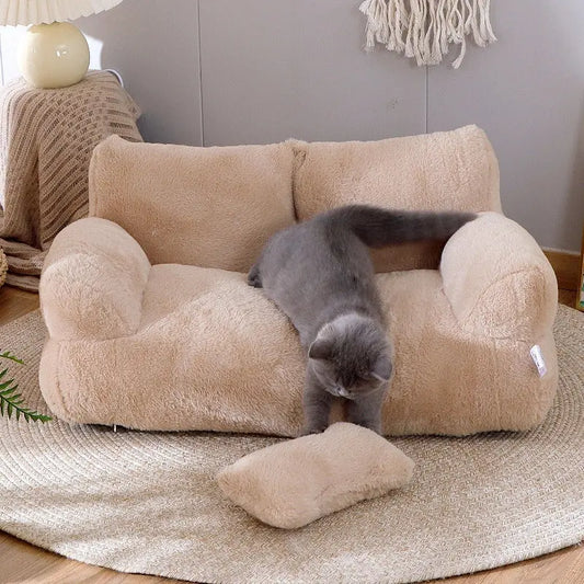 Luxury Cat Bed Sofa - Warm Plush Nest for Small & Medium Dogs and Cats - Directbuyers