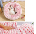 Carica l'immagine nel visualizzatore della galleria, Pet Bed Soft Non-Slip Plush Kennel Round Cat Dog Nest Cushion Directbuyers
