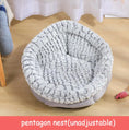 Carica l'immagine nel visualizzatore della galleria, Pet Bed Soft Non-Slip Plush Kennel Round Cat Dog Nest Cushion Directbuyers
