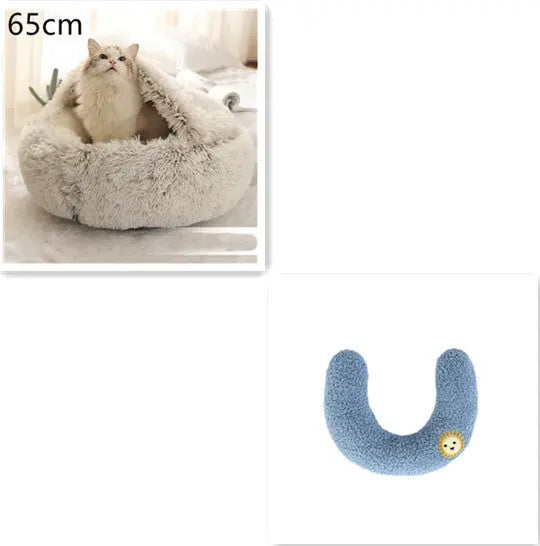 2-in-1 Dog & Cat Bed - Plush Warm Winter Bed for Pets Directbuyers