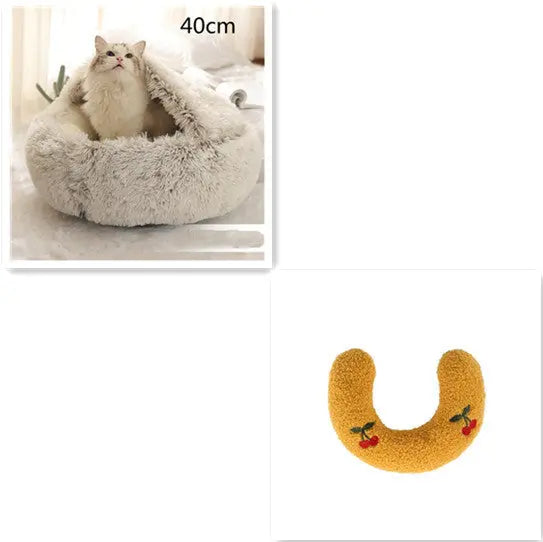 2-in-1 Dog & Cat Bed - Plush Warm Winter Bed for Pets Directbuyers