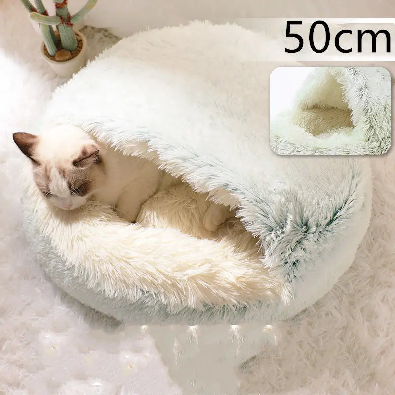 2-in-1 Dog & Cat Bed - Plush Warm Winter Bed for Pets Directbuyers