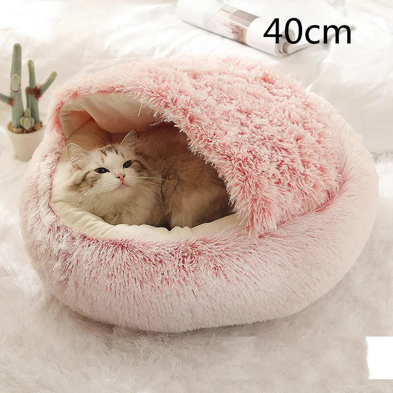 2-in-1 Dog & Cat Bed - Plush Warm Winter Bed for Pets Directbuyers