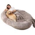 Carica l'immagine nel visualizzatore della galleria, Large Human Short Plush Dog Bed Directbuyers
