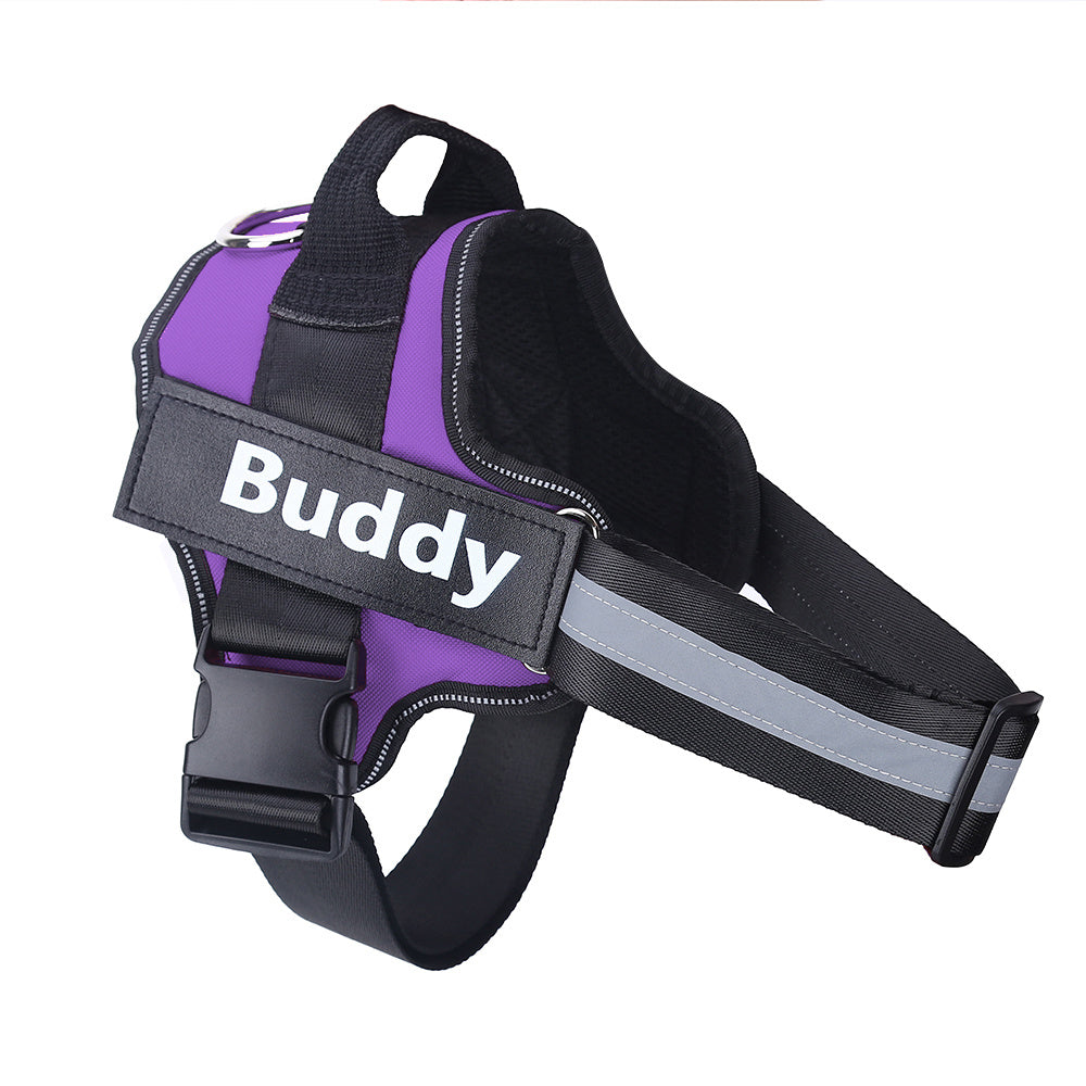 Personalized No-Pull Dog Harness - Reflective, Breathable & Adjustable Vest for All Sizes Directbuyers