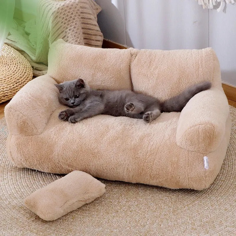 Luxury Cat Bed Sofa - Warm Plush Nest for Small & Medium Dogs and Cats - Directbuyers