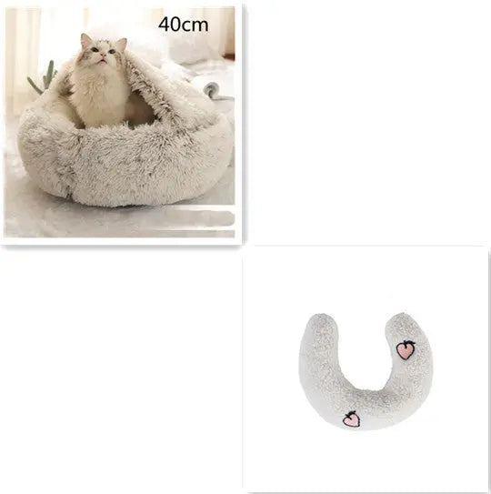 2-in-1 Dog & Cat Bed - Plush Warm Winter Bed for Pets Directbuyers