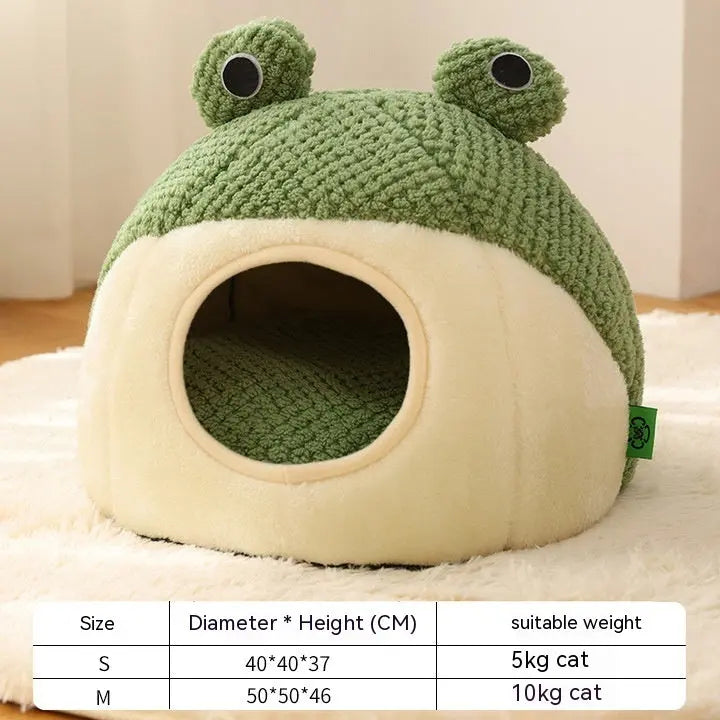 Little Frog Series Pet Nest - Warm Plush Mat for Cats & Dogs up to 5kg Directbuyers