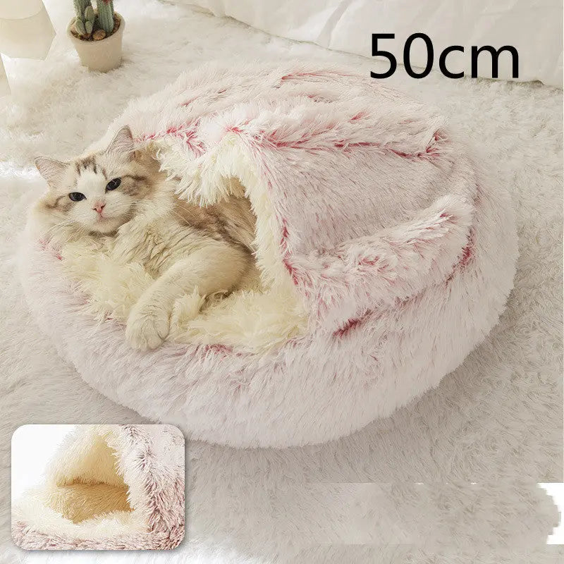 2-in-1 Dog & Cat Bed - Plush Warm Winter Bed for Pets Directbuyers