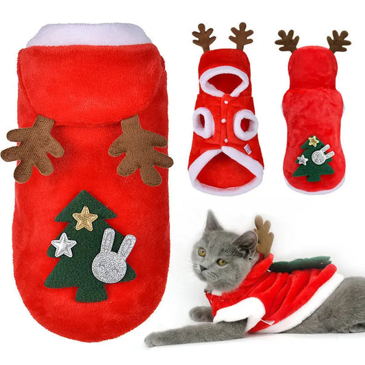 Pet flannel elk christmas clothes Directbuyers