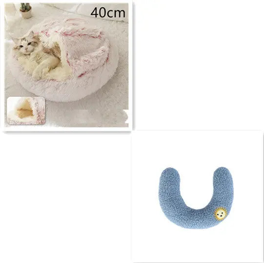 2-in-1 Dog & Cat Bed - Plush Warm Winter Bed for Pets Directbuyers