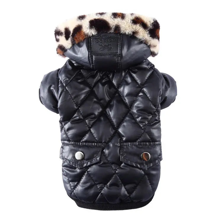 Cross-Border Pet Supplies - Autumn/Winter Dog Clothes with Fur Collar Coat Directbuyers