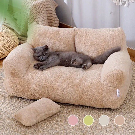 Luxury Cat Bed Sofa - Warm Plush Nest for Small & Medium Dogs and Cats - Directbuyers