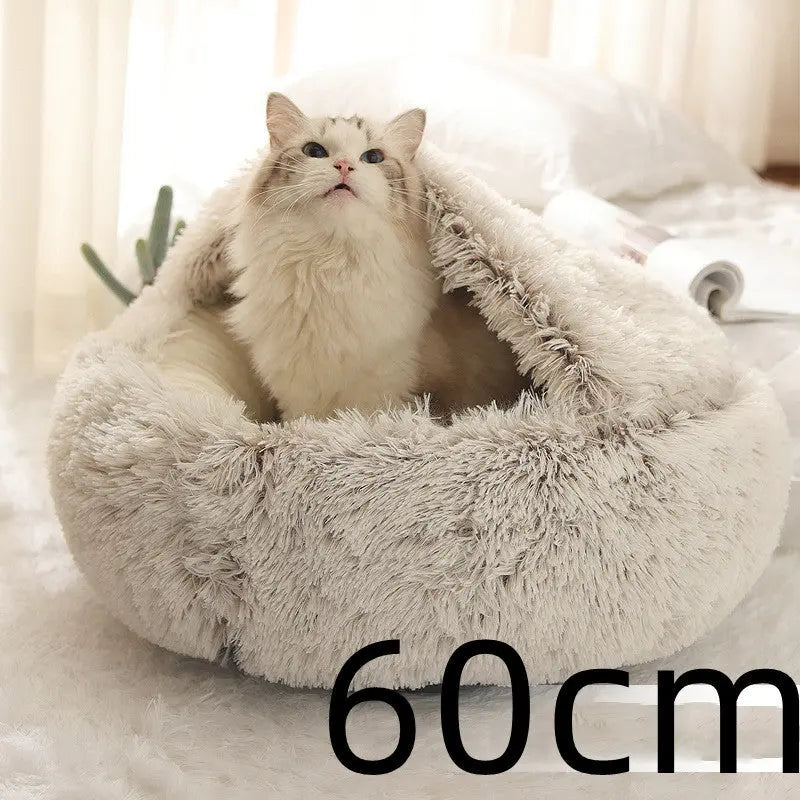 2-in-1 Dog & Cat Bed - Plush Warm Winter Bed for Pets Directbuyers