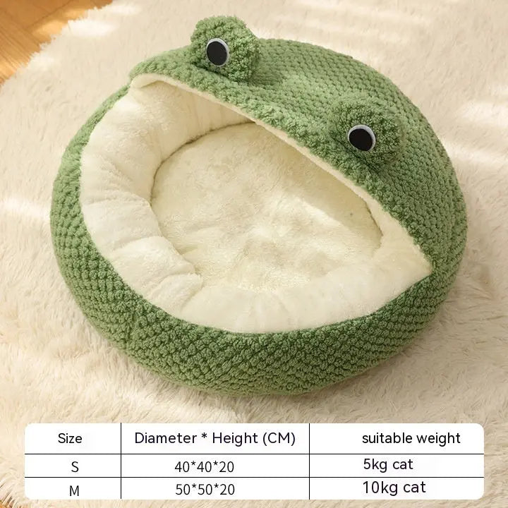 Little Frog Series Pet Nest - Warm Plush Mat for Cats & Dogs up to 5kg Directbuyers