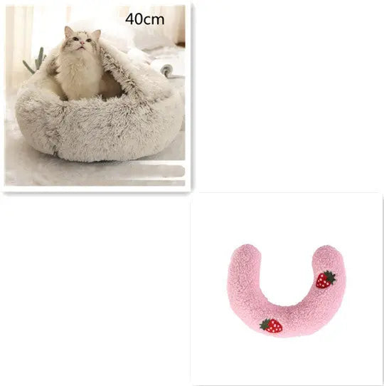 2-in-1 Dog & Cat Bed - Plush Warm Winter Bed for Pets Directbuyers